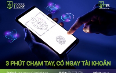 3 PHÚT CHẠM TAY, CÓ NGAY TÀI KHOẢN
